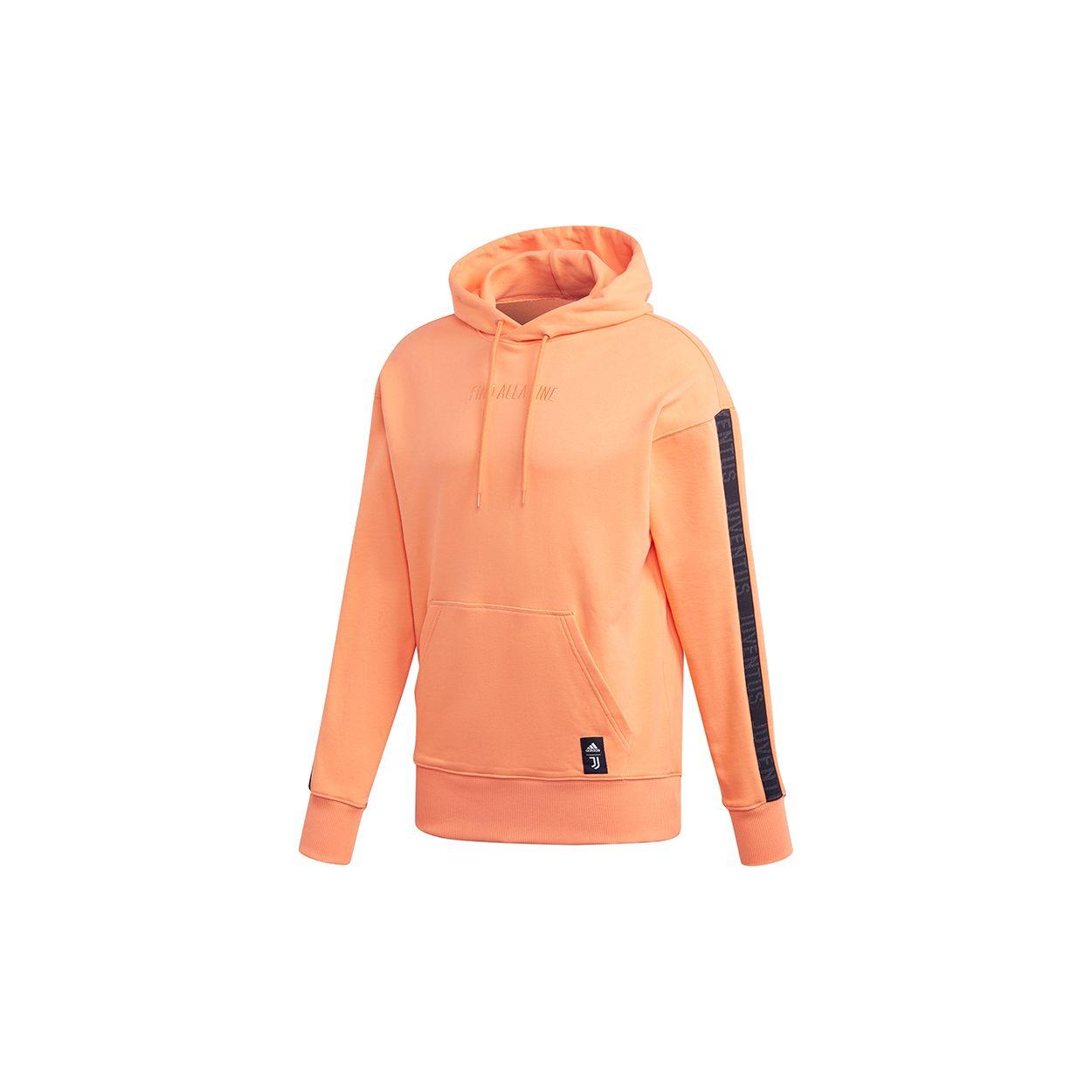 

adidas Orange Juventus Soccer Series Unisex Hooded Sweatshirt FS7587 M