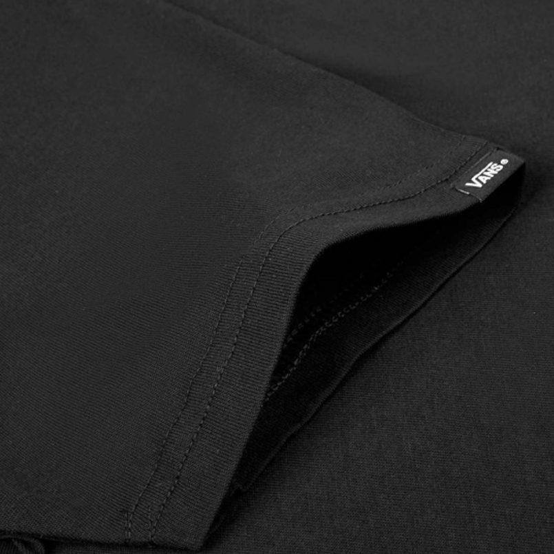 Vans T-Shirts Unisex Schwarz Rundhals Mäßig Gerader Schnitt VN0A54IJBLK