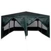 Party Tent Green 400 X 400 X 266 Cm Polyethylene