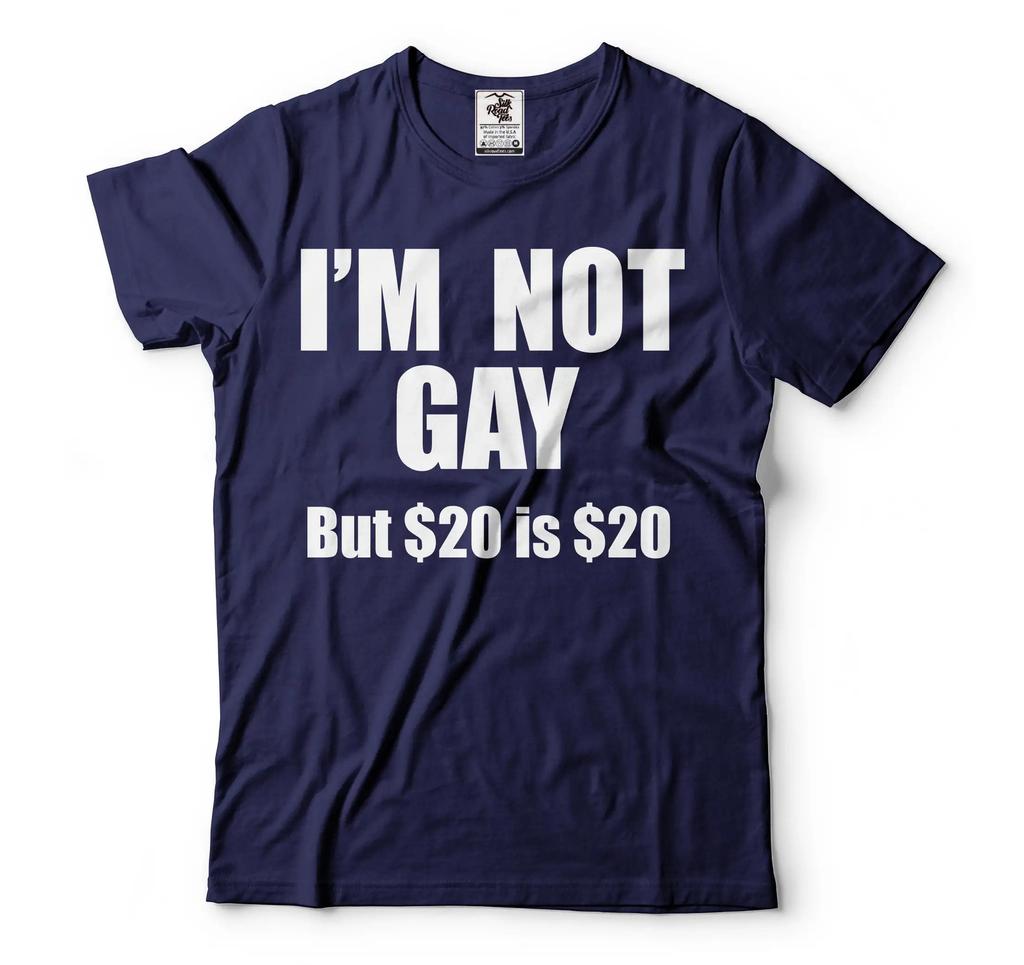 Maglietta LGBTQ Divertente Non Sono Gay Ma 20 è 20 Maglietta Umorismo LGBT T-shirt Regalo Mese dell'Orgoglio