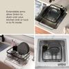 Official Umbra 3-Way Dish Drainer, Black, In-Sink, 36cm W x 29cm D x 14cm H