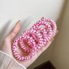 Candy Color Hair Rope Girl Telephone Wire Star Pattern  Elastic Hair Band Frosted Spiral Cord Rubber Hair Tie Stretch Headband