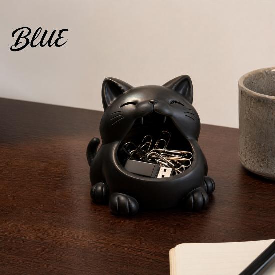 Niche Style Key Large Two-in-one Box Cat Big-Mouthed Container Storage Design Holder Decor Opening Organizer for Keys Jewelry Small