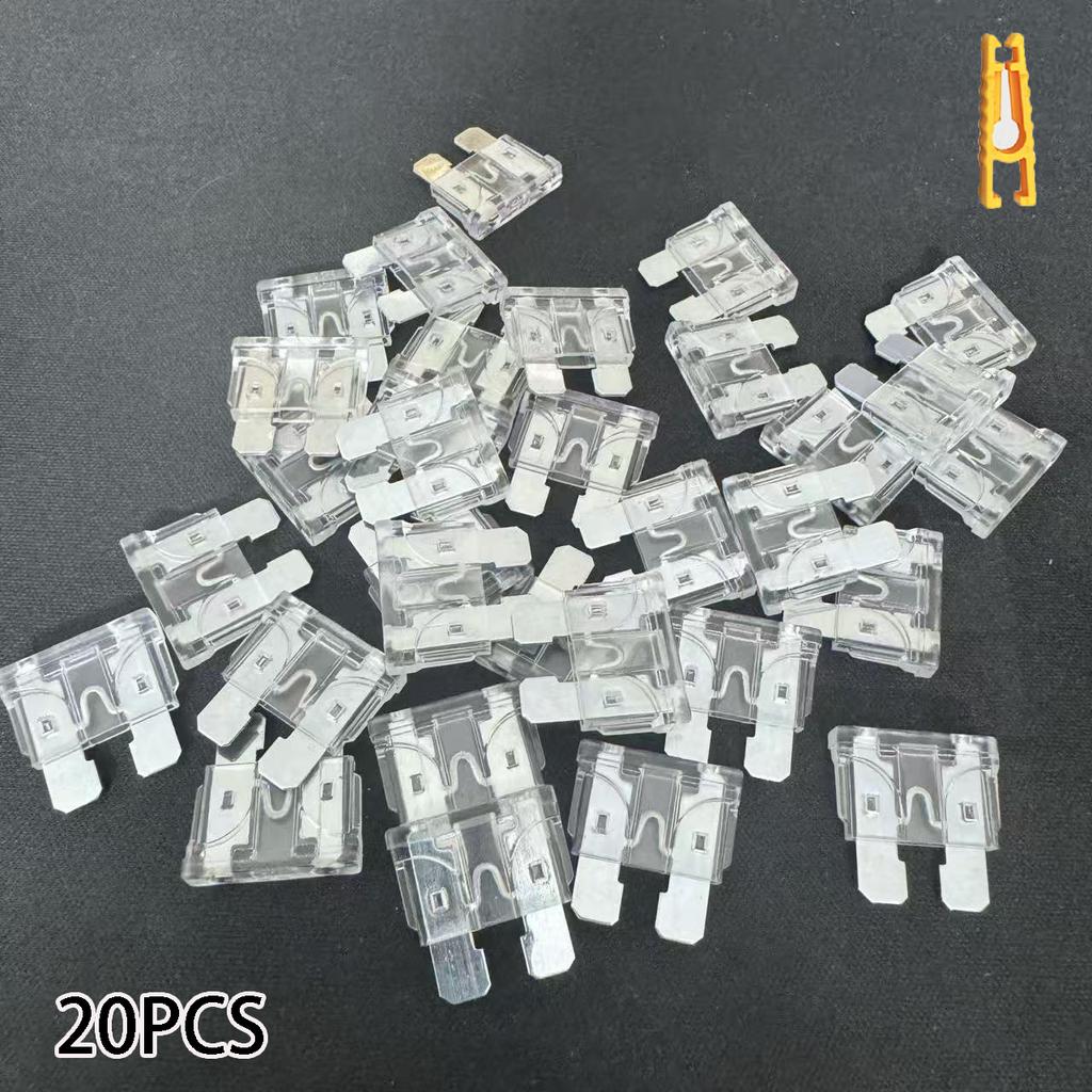 20-Pack Standard Blade-Type Automotive Fuses with Fuse Puller Universal Automotive Fuses Suitable for Cars Trucks Suvs Rvs Boats Motorcycles Marine