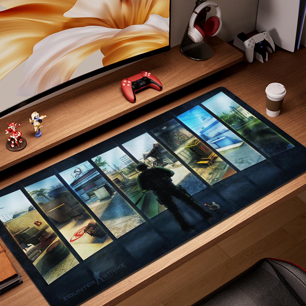Counter Strike Large Mouse Pad XXL Desk Mat Pc Accessories Gamer Keyboard Mousepad Gaming Extended Table Protector Mice Pads