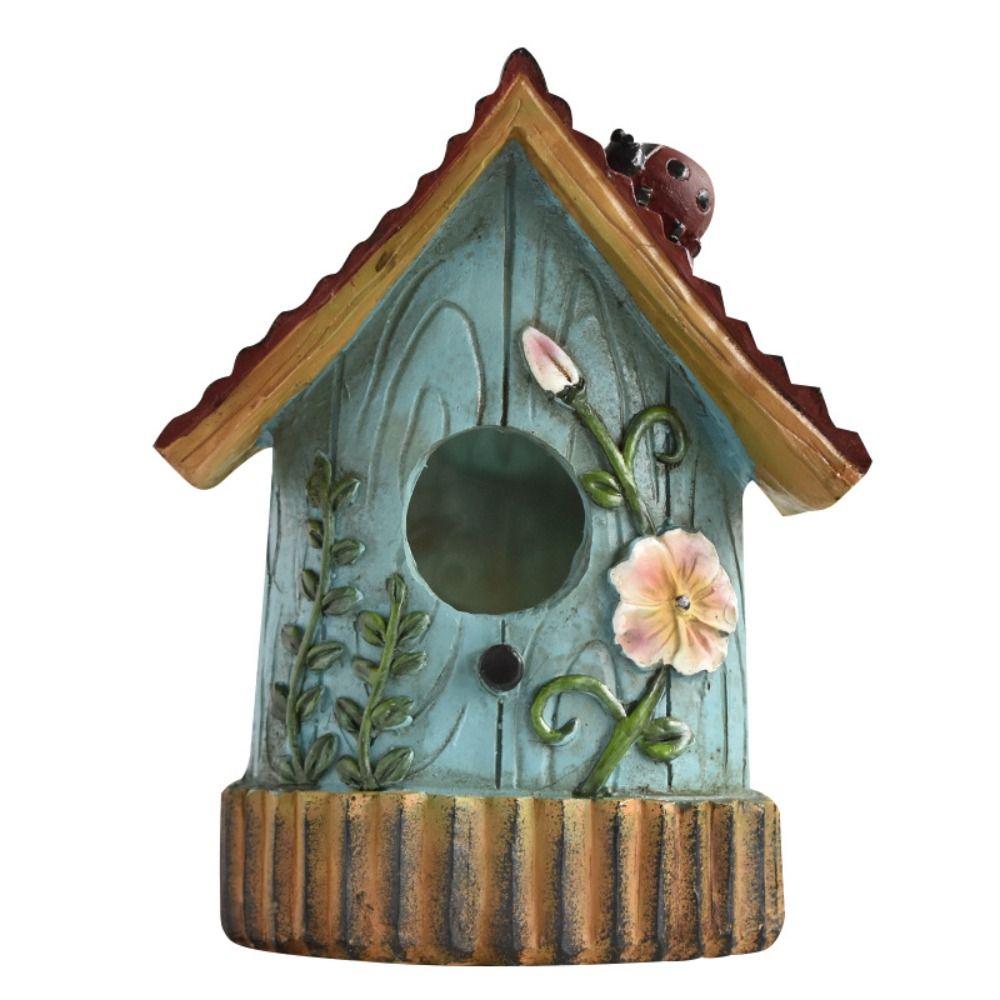 Large Space Bird Nest Keep Warm Outdoor Decoration Parrot Breeding Nest Landscaping Balcony Wall Hanging Birdhouse Courtyard