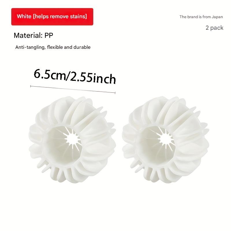 

Набор из 2 многоразовых шариков для стирки - Удаляет волосы, смягчает одежду, предотвращает спутывание, не требует электричества.