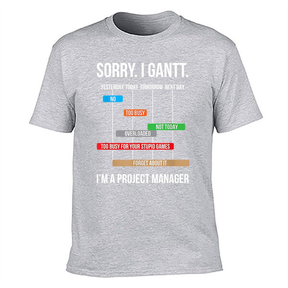 Unisexs Cotton Short Sleeve TShirt with Sarcastic Refusal Print Casual Funny Tee for Daily Wear