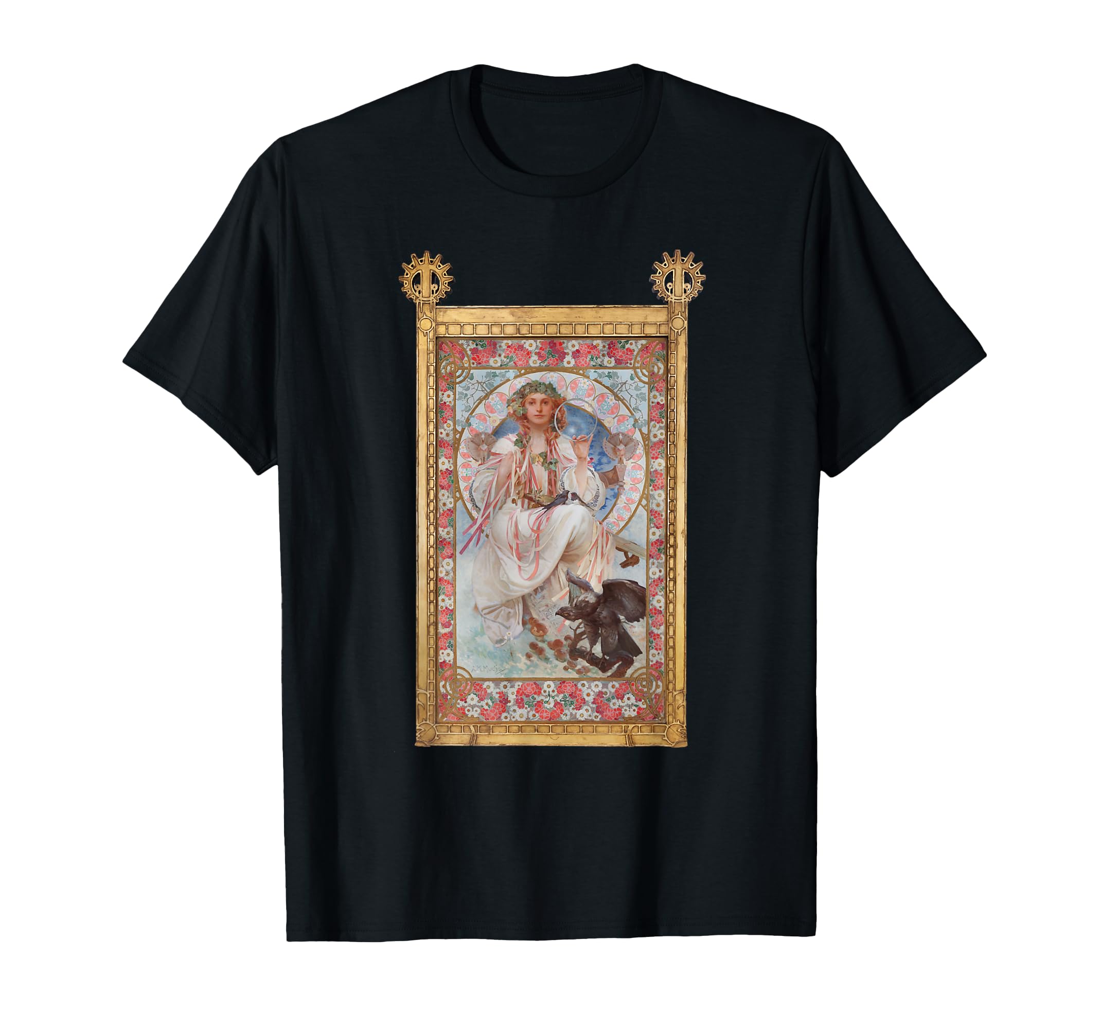 

Slavia Mucha Art Nouveau Elegant T-shirt