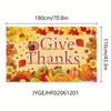 2D Autumn Harvest Turkey and Pumpkins Photo Background