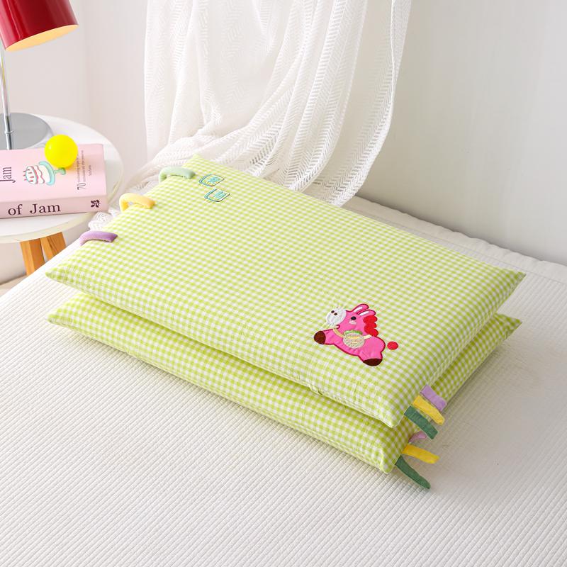 Yongyouwan All Cotton Rainbow Strip Removable Washable Kindergarten Children's Pillow