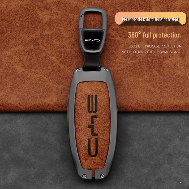 BYD Car Key Case: Compatible with Qin PLUS, Tang, Seagull, Seal, Dolphin, Song Plus, Han EV, Yuan, and Frigate Models.