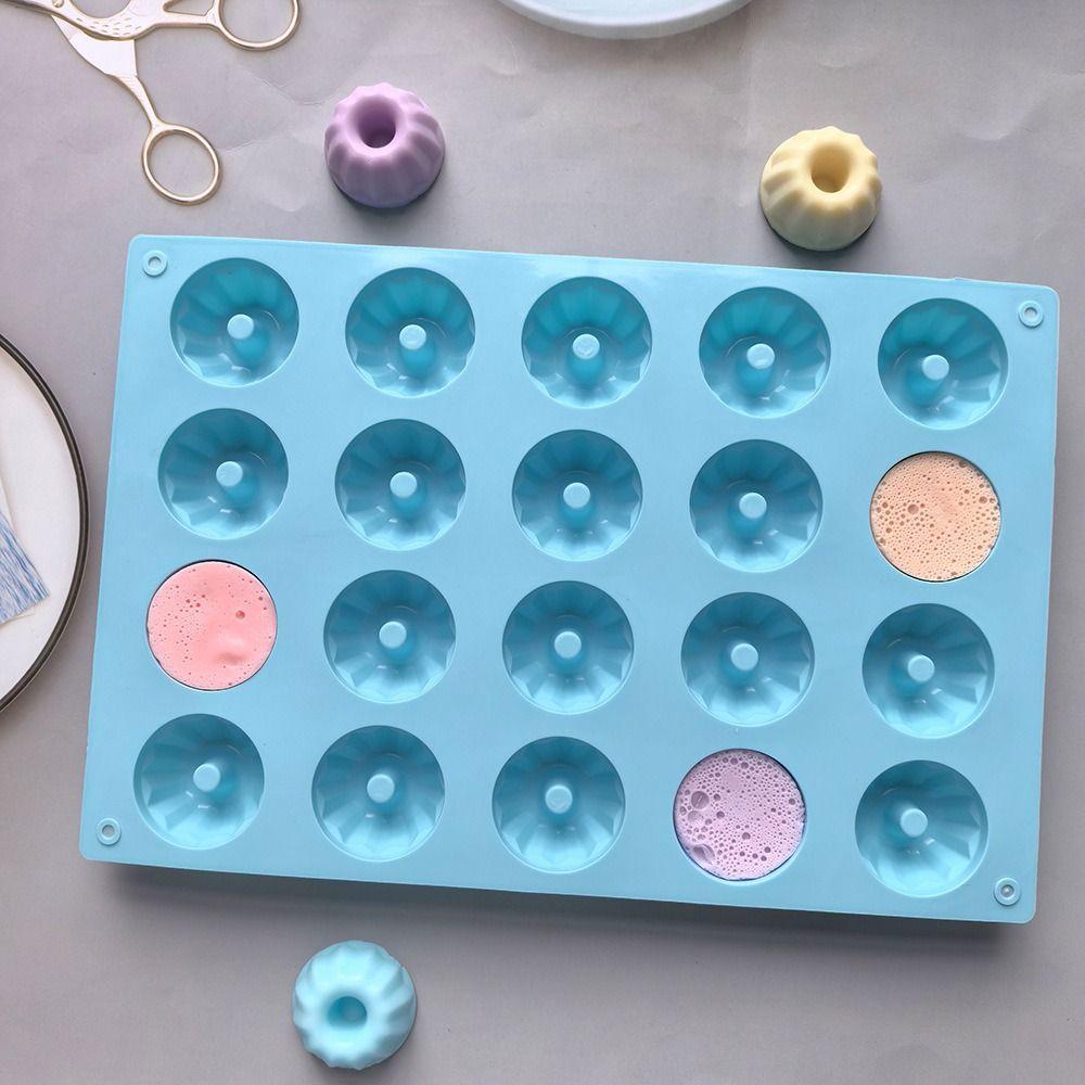 Food Grade Cake Decorating Tool 20 Cavities Mini Donut Chocolate Mold Kitchen Accessories