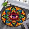 Psychedelic Eye  Circular Rug Office Decorative Carpet For Living Room Bedroom Door Mat Floor Rug Computer Chair Area Rug Viking Theme Decor