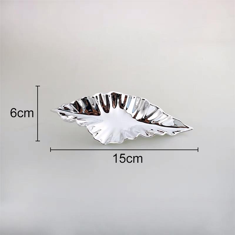 European Simulation Metal Leaves Wall Hanging Ornaments Set Art Aesthetics Room Decoration Leaf Pendants Wall Background Display