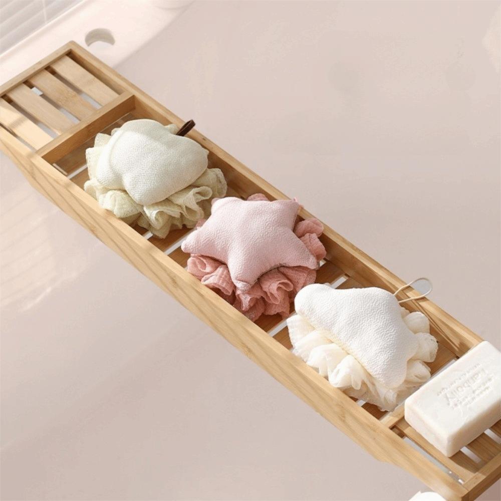 New 2-In-1 Bath Ball Towel Hangable Quick Dry Face Cleaning Ball Skin-friendly Exfoliating Mesh Bath Sponge Bath Time