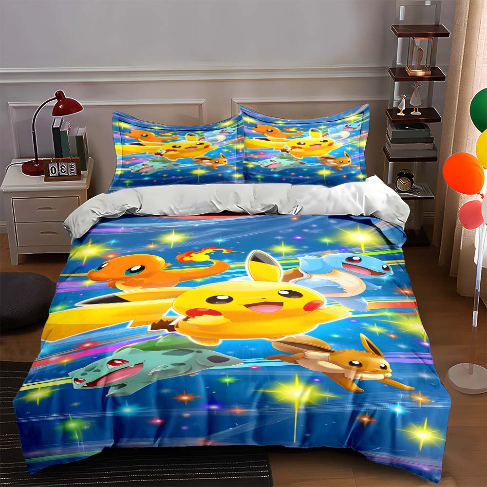 

Bright animated characters Bedding Duvet cover sets Duvet covers Pillowcases gifts (1 * Duvet Cover 2 * Pillowcases, without duvet insert) 135x200cm