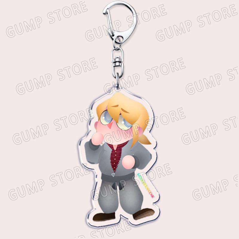 Game YKMET Boyfriend To Death Keychain for Accessories Cute Pet Strade Ren Lawrence Keyring Jewelry Friends Fans Gamers Gifts