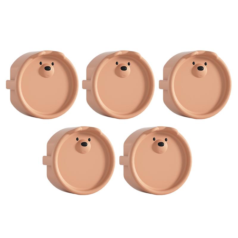 5Pcs Baby Safety Protection Socket Protective Cover Cute Cartoon Children Electric Shock Prevention Dust Protection Cover