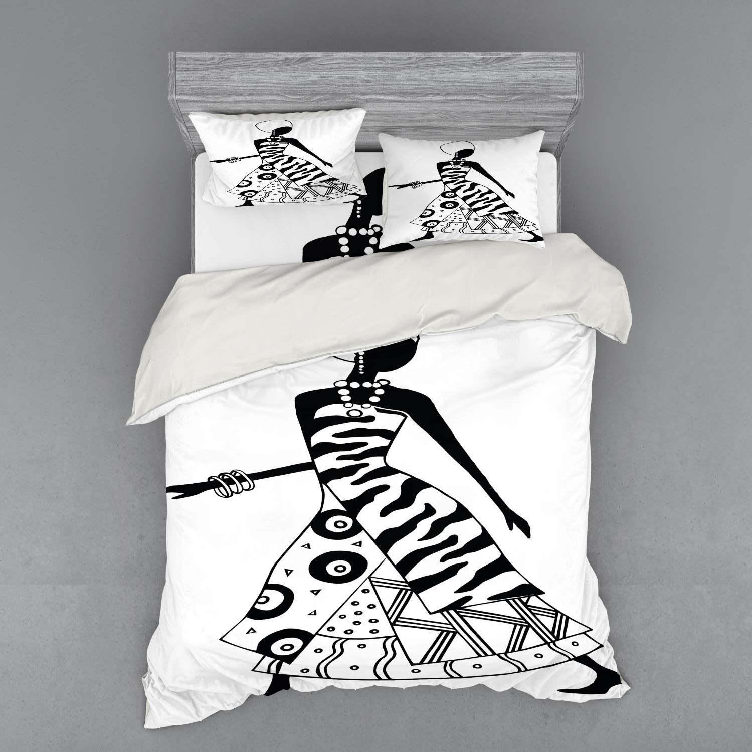 

Duvet Cover Sets Fashion Woman In Clothing Decorative 3 Piece Bedding Sets With 2 Pillow Shams 1 Comforter Cover Queen King Size EU Single(135x200cm)