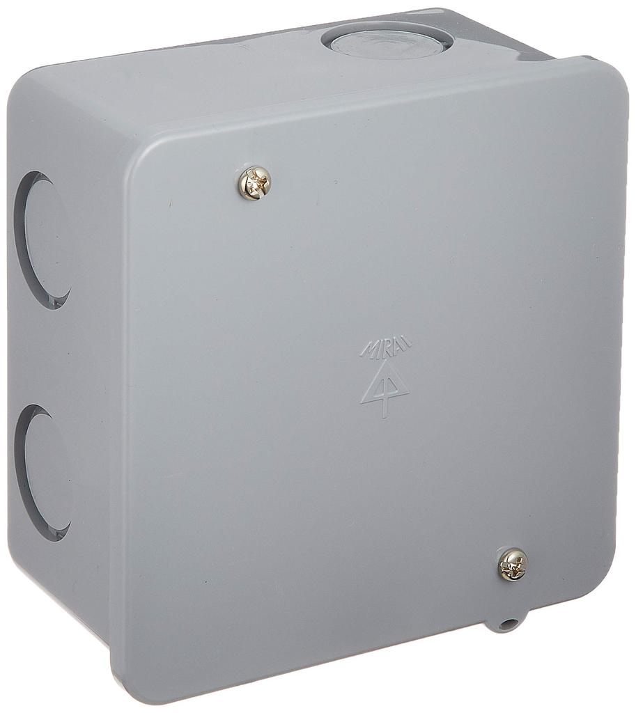 Mirai Industry PVK Deep Square with 1 Piece Box, Medium-Sized, Knock, Gray, (PVK-BN)
