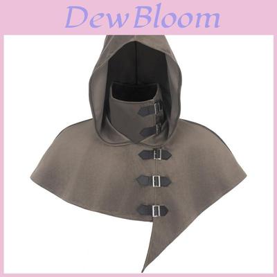 Medieval Monk Robe Cosplay Costume With Hooded Cape For Stage Performances