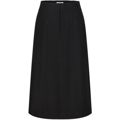Jiuzi Annacode OL Commuter Style Slit A-line Long Skirt