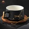 OLOEY Luxury Marble Ceramic Coffee Cup Set