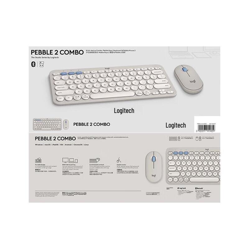 Logitech PEBBLE 2 COMBO Wireless Keyboard and Mouse Set