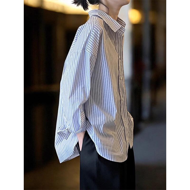 Basic House Women's Striped Commuter Blouse