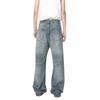 Men's Clothing | Vibe Washed Three-dimensional Cat Whisker A-shaped Straight Wide-leg Jeans Versatile Tide