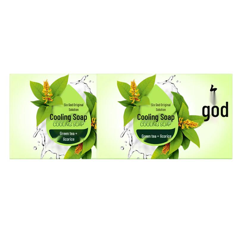 Liu Shen Cooling Soap with Green Tea & Licorice (2-pack)