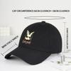 “Late Hare” Cute Bunny Baseball Cap Playful Retro Style Perfect For Daily Commutes & Outdoor Walks Animal Lovers & Holiday Gifts