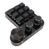 Mini Keypad 9 Keys 3 Knobs RGB Backlit Blue Switch Plug and Play Programmable Keypad for Gaming Office Media