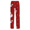 Women's Casual Fashion Christmas Printed Trousers Plush Casual Pants