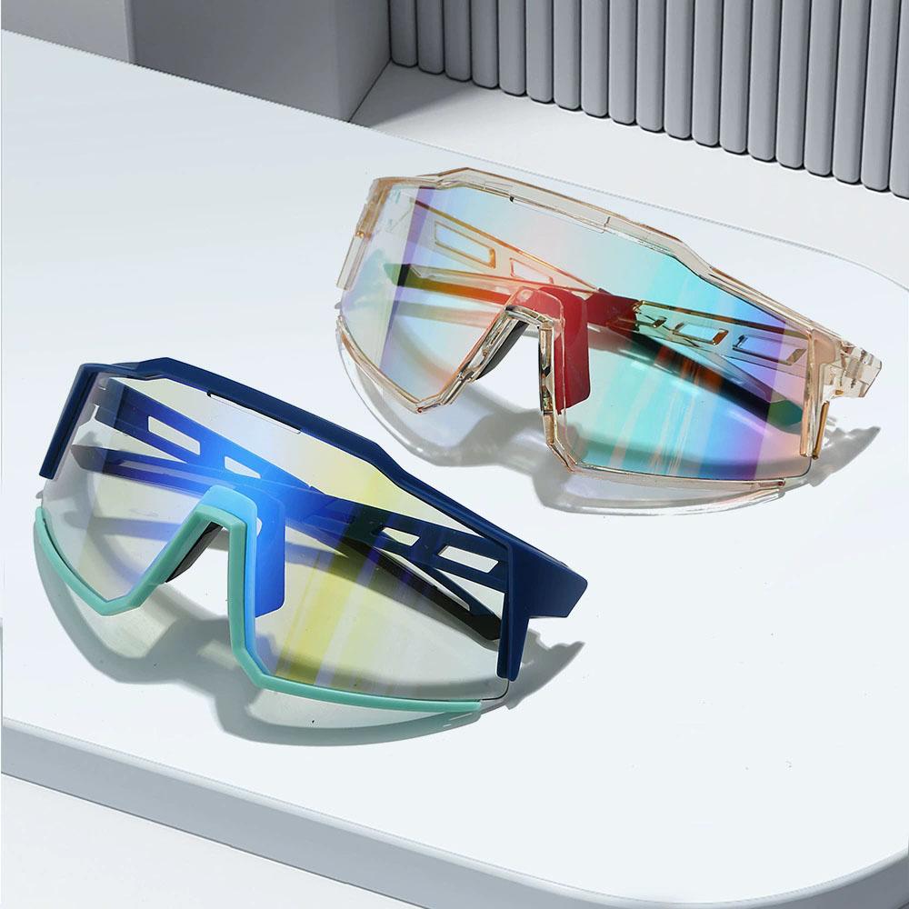 Oversized Sports Riding Sunglasses Goggle Women Men Fashion Shield Sun Glasses Outdoor Bicycle Mountain Windproof Eyewear UV400