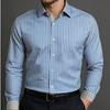Men S Long Sleeve Striped Business Casual Dress Shirt