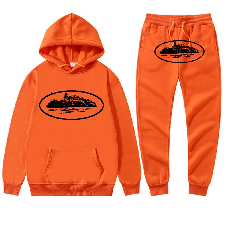 Grensoverschrijdend Corteiz trendy merk hoodie trainingspak sport trui heren en dames tweedelig trui + joggingbroek kleding street shirt