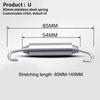 43mm-85mm Stainless Steel Rotatable Motorcycle Exhaust Spring Hooks For Front/Middle Link Pipe Muffler