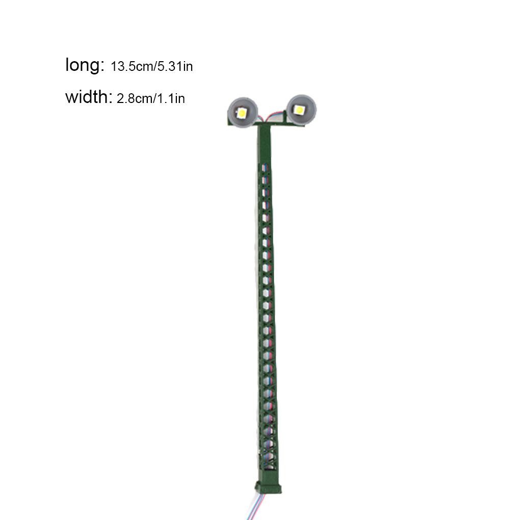 Model Railway Lights Garden Yards Layout Outdoor Streetlamps Lightweight LED Signal Lamp Railroad Building Accessories