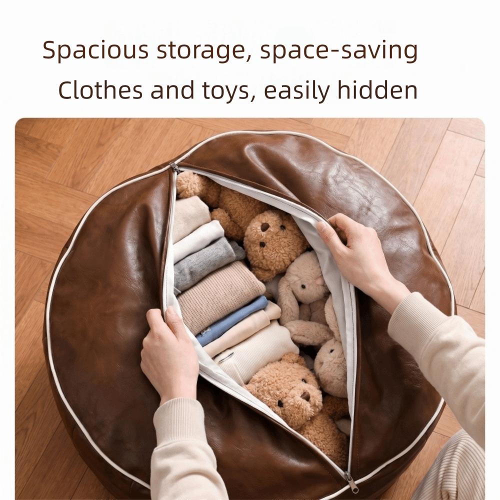 Waterproof Pumpkin Pouf Cover Large Capacity Storage Bag Storage Leg Bench Home Furniture