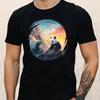 T-Shirt Herren Panda und Drache Motiv Baumwolle Größe S bis 5XL