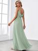 Ever-Pretty Women's Pleated Sweetheart Draped Back Floor-Length Bridesmaid Dress