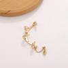 Shiny-Ear Cuff Wrap Left Ear Clip Earring Devils Fang Ear Bone Clip Ear Hook Single Halloween Earring Women Girl Teen