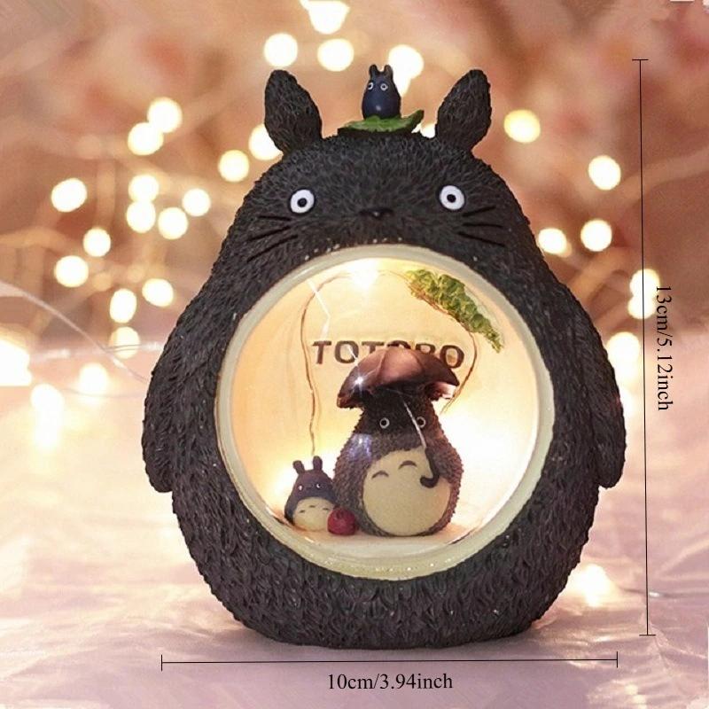 Totoro LED Night Light Cartoon Star Light Battery for Bedroom Japanese AtmosphereTable Decoration Ornament Light Children Gift