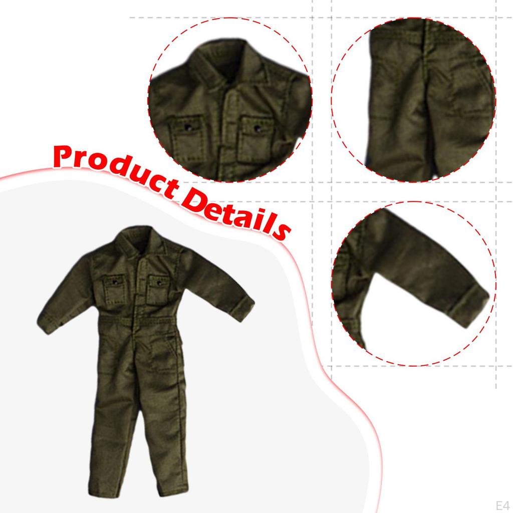 1/12 Action Figure Apparel, Casual Outfit for Male Figures at 6 Inches