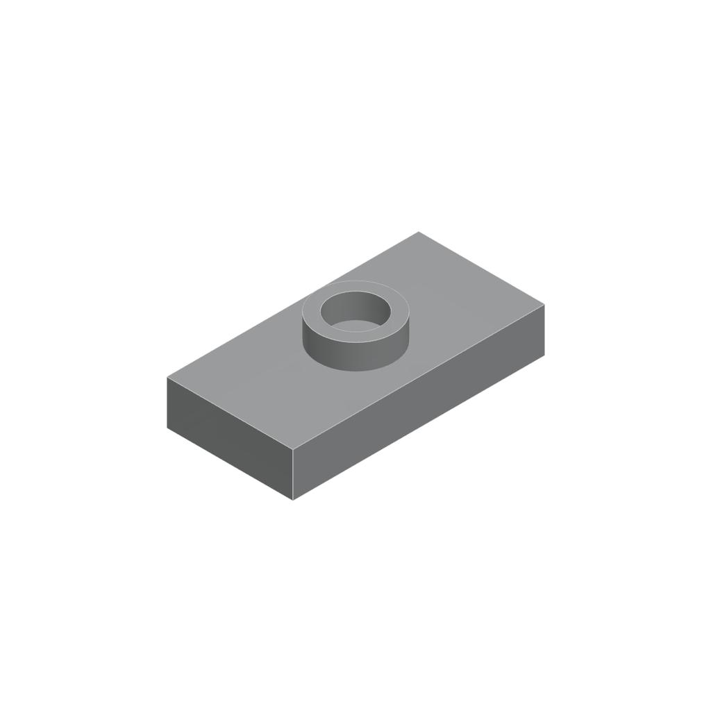 50pcs Building Blocks Modified 1x2 with 1 Stud and Groove Compatible with Major Brands 3794 MOC Bricks