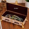 Retro Bracelet Storage Box Jewelry Organizer,Card Storage Box Style Alloy Necklace Ring Storage Jar Dresser Display Couple Gifts