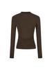 Slim Fit Half High Neck Long Sleeve White Top - Spicy Girl Spring/Autumn 2026 Collection