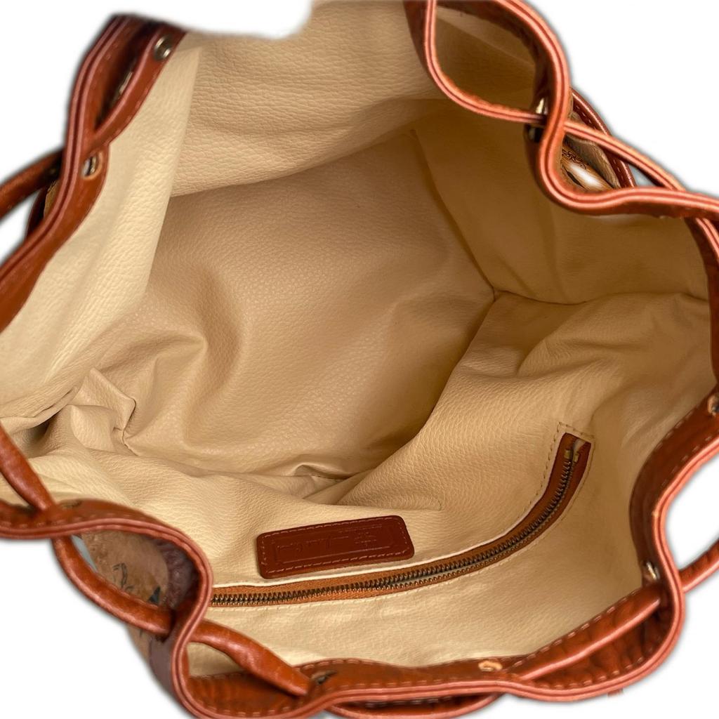 MCM Vicetos Handbag Brown Women Drawstring bag used